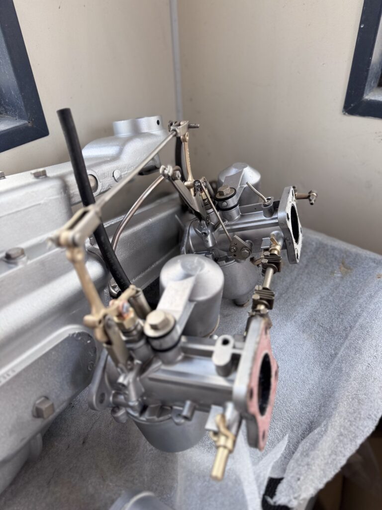 Vapour blasted carburettors