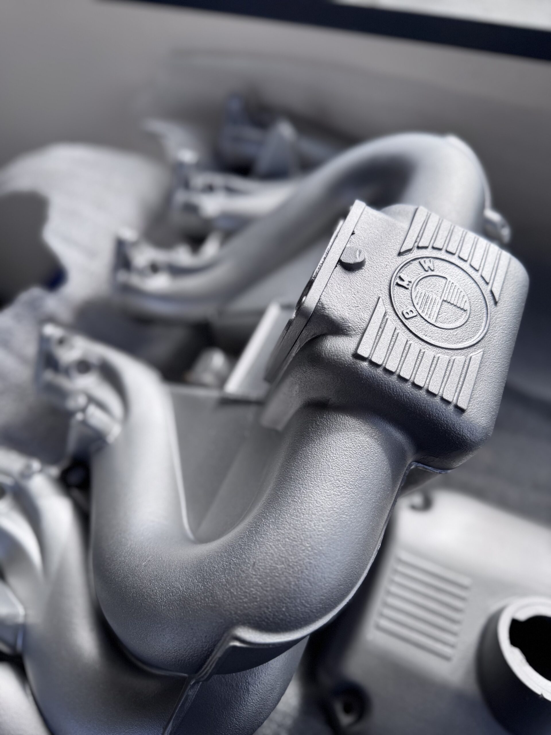BMW intake after vapour blasting